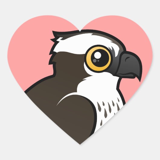 Sticker Cœur Cute Osprey (Devant)