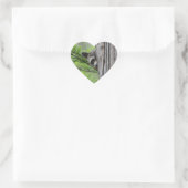Sticker Cœur Cute Raccoon (Sac)