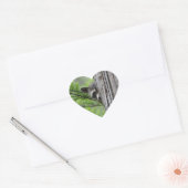 Sticker Cœur Cute Raccoon (Enveloppe)