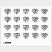 Sticker Cœur Cute Snowman (Feuille)