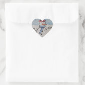 Sticker Cœur Cute Snowman (Sac)