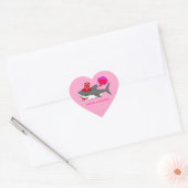 Sticker Cœur Cute Valentine's Day Shark (Enveloppe)