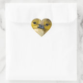Sticker Cœur Cute Yellow Fluffy Ducklings, Baby Ducks (Sac)