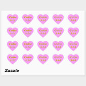 Sticker Cœur Cutie 3,14 Pi Jour Rose (Feuille)