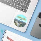 Sticker Coeur d’Alene Idaho Souvenir (Ordinateur portable avec iPhone)