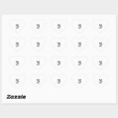 Sticker Cœur Dalmatie Snowy Fun (Feuille)