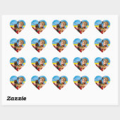 Sticker Cœur Dame Dragon (Feuille)