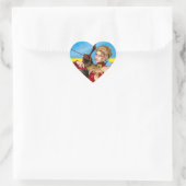Sticker Cœur Dame Dragon (Sac)
