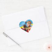 Sticker Cœur Dame Dragon (Enveloppe)