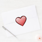 Sticker coeur d'amour brillant (Enveloppe)