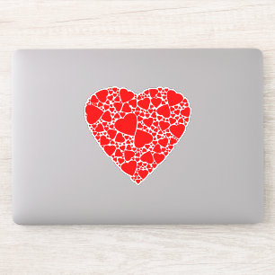 Sticker Coeur d'amour rouge