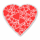 Sticker Coeur d'amour rouge (Devant)