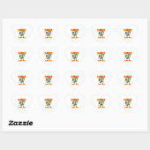 Sticker Cœur Dance Party Hell Dance Halloween (Feuille)