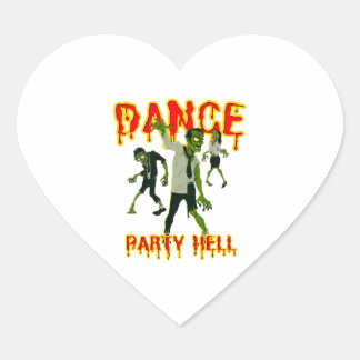 Sticker Cœur Dance Party Hell Dance Halloween