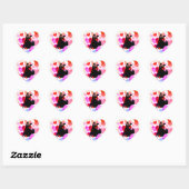 Sticker Cœur Danse (Feuille)