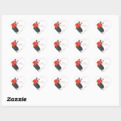 Sticker Cœur Danse Figure Saint-Valentin (Feuille)