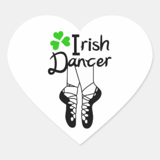 Sticker Cœur Danseur irlandais