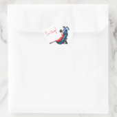 Sticker Cœur Danseurs de tango - peinture à la main (Sac)