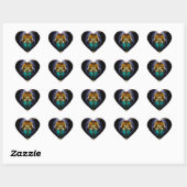 Sticker Cœur Daria Cyborg Queen (Feuille)