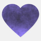 Sticker Cœur Dark Grunge - Indigo (Devant)