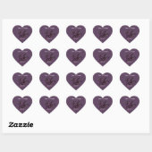 Sticker Cœur Dark Romance Rose 2 sceau Mariage (Feuille)