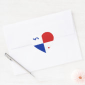 Sticker Coeur de bannière Panama (Enveloppe)