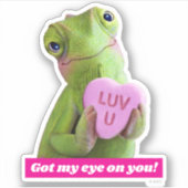 Sticker Cœur de Caméléon (Amour toi) (Devant)