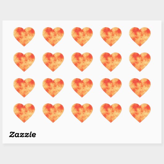 Sticker Coeur de cluster Red Star (Feuille)