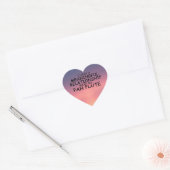 Sticker Coeur de Flûte Pan (Enveloppe)