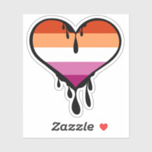 Coeur de goutte de fierté lesbienne