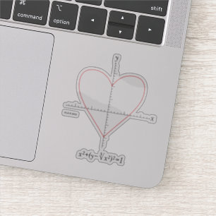 Sticker Coeur de haches