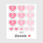 Sticker Coeur de Kawaii (Feuille)