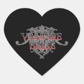 Sticker Coeur de Mariée Vampire (Devant)