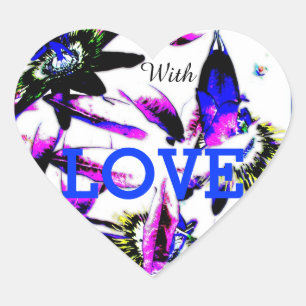Sticker Coeur de Porcelain Passiflora