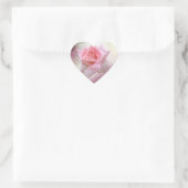 Sticker Coeur de rose rose parfait (Sac)