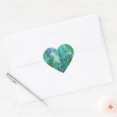 Sticker Coeur de sirène bleu (Enveloppe)