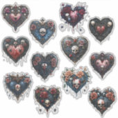 Sticker Coeur de style gothique (Devant)