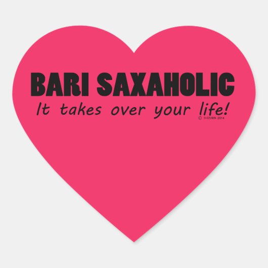 Sticker Coeur de Vie Bari Saxaholic (Devant)
