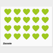 Sticker Cœur Décor couleur vert Android prêt à Customiser (Feuille)