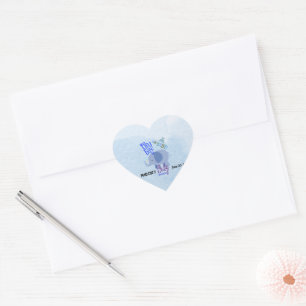 Sticker Cœur Décoration de Baby Shower Délicieuse : Oh Garçon !