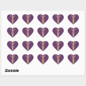 Sticker Cœur Déesse en spirale (Feuille)