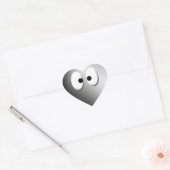 Sticker Cœur Dem Eyes ! - Chrome (Enveloppe)
