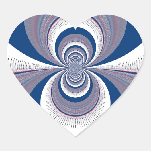 Sticker Cœur Demi bleu (Devant)