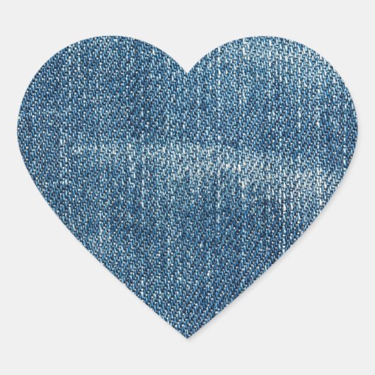 Sticker Cœur Denim (Devant)