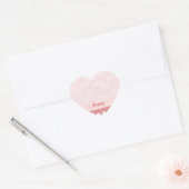 Sticker Cœur Dentelle 2 coeurs en forme de coeur (Enveloppe)