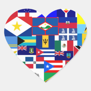 Sticker Cœur des Caraïbes