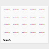 Sticker Cœur Design cool de triathlon (Feuille)