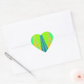 Sticker Cœur Design d'art Motif géométrique Edgy (Enveloppe)