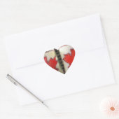 Sticker Cœur Design de papillon du drapeau canadien (Enveloppe)