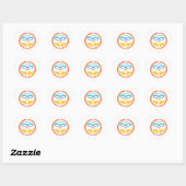 Sticker Cœur Design fun Triathlon (Feuille)